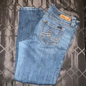 Distressed skinny jeans from seven